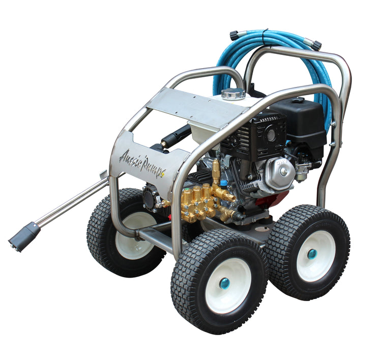 Aussie Pumps 4,000psi, 13lpm Pressure Cleaner with 30mtr Stainless Steel Hose Reel