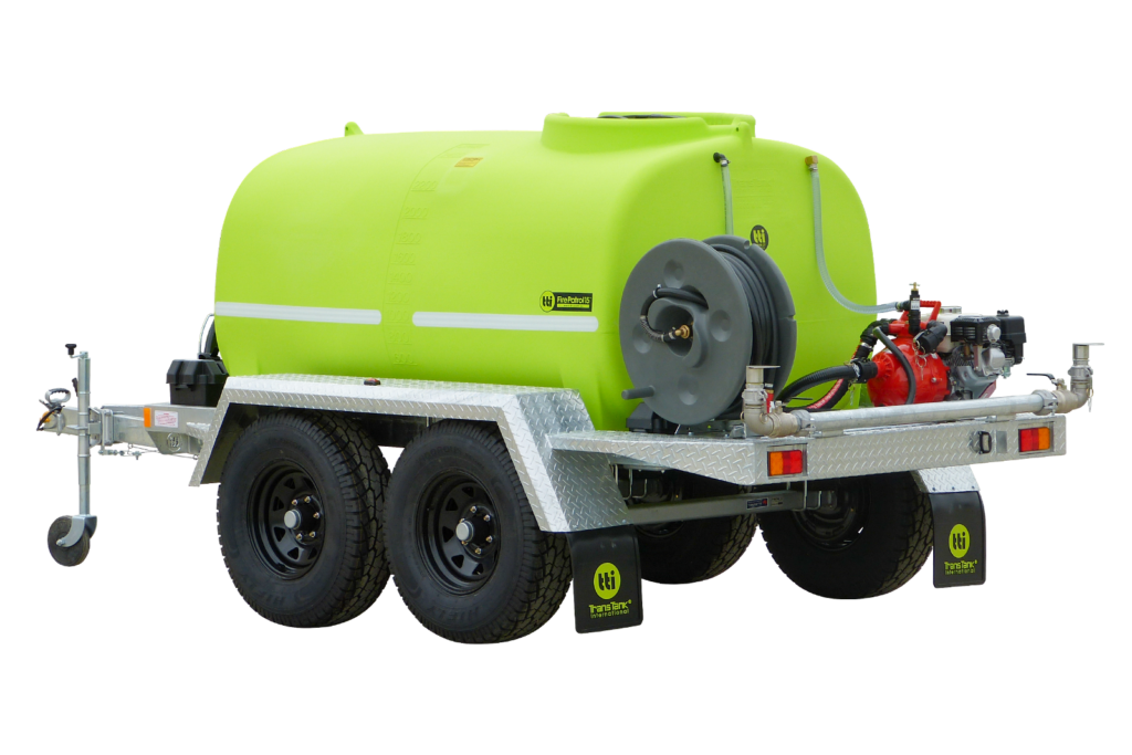 2400L FirePatrol15™ Fire Fighting Braked Trailer With Pump +Extras.