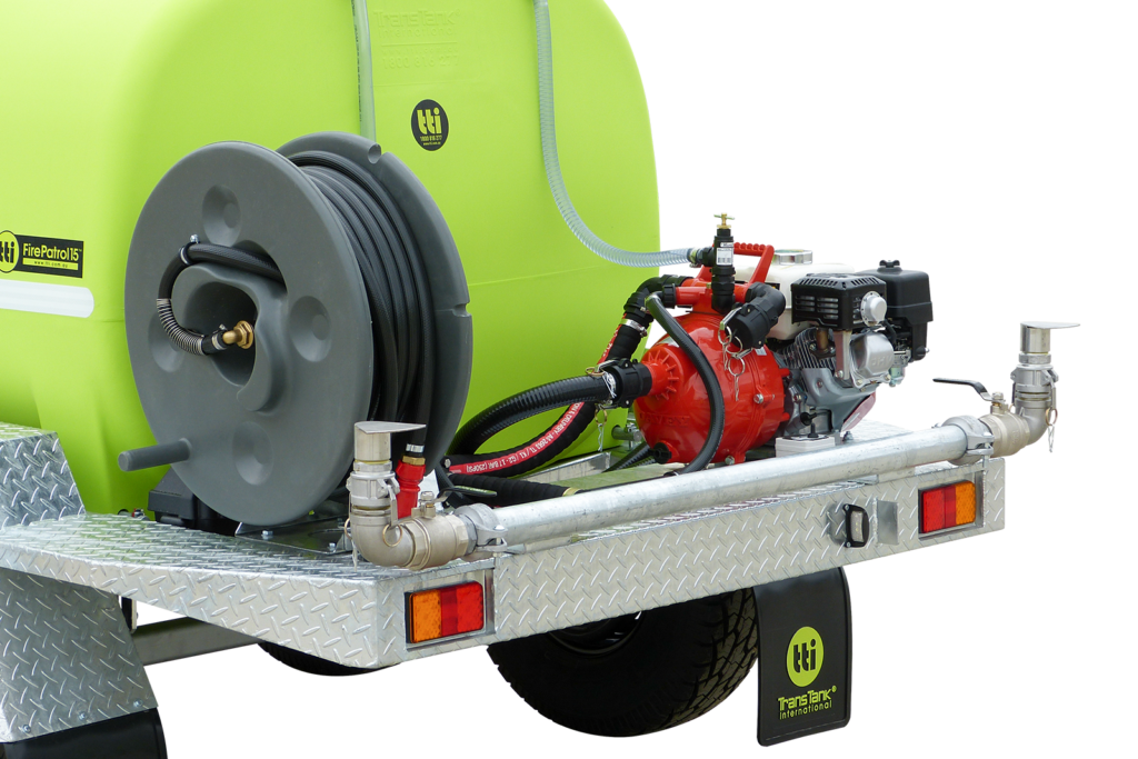 2400L FirePatrol15™ Fire Fighting Braked Trailer With Pump +Extras.